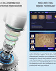 24 Million Pixel High Definition Camera and Three Spectral Imaging Technology of Smart Ice Blue Plus Hydra Facial Machine