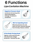 2026 Adonis™ II 40K 6 in 1 Cavitation Machine for Fat Blasting