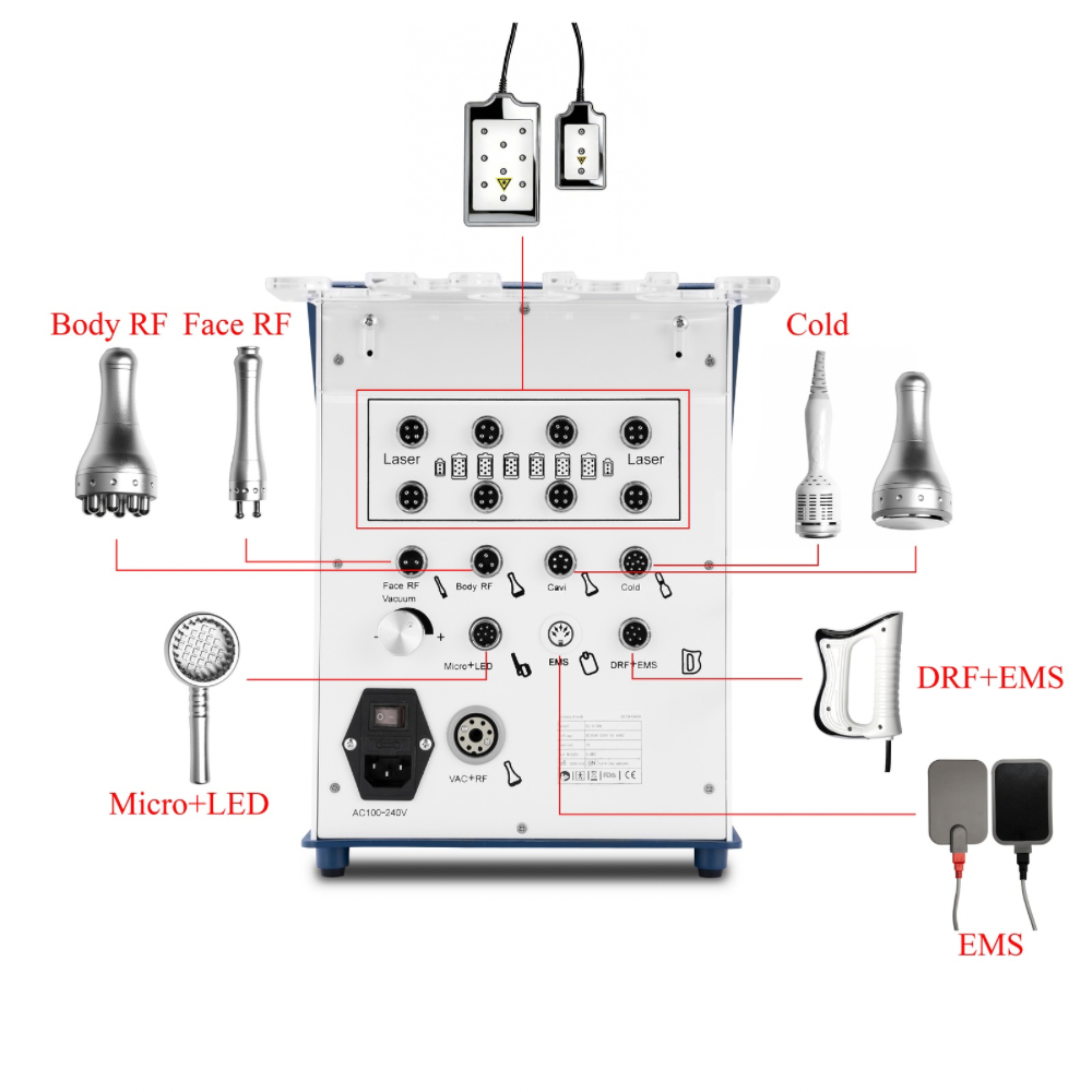 2026 Adonis™ II 40K Cavitation Machine Pro 9 in 1 - back view